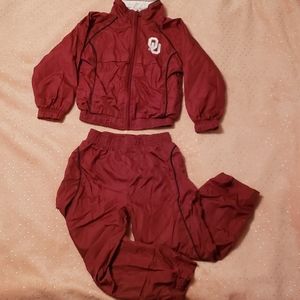 Oklahoma OU Track Suit